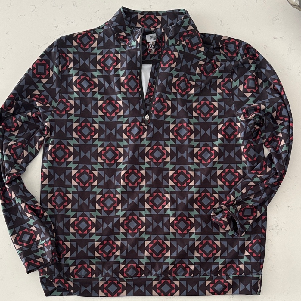WAGGLE GOLF Quarter-Zip Shirt Jacket